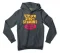 I Think She Is Speaking British English Men/Unisex Hoodie in Charcoal Heather Color